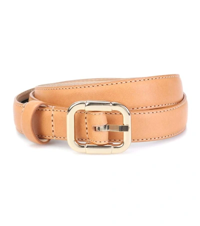 Apc Mérima Leather Belt In Brown