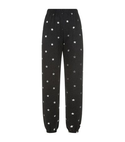 Wildfox Twinkle Star Cotton-blend Trousers In Black