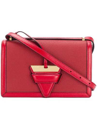 Loewe Small Barcelona Grainy Leather Crossbody Bag - Red In Rouge