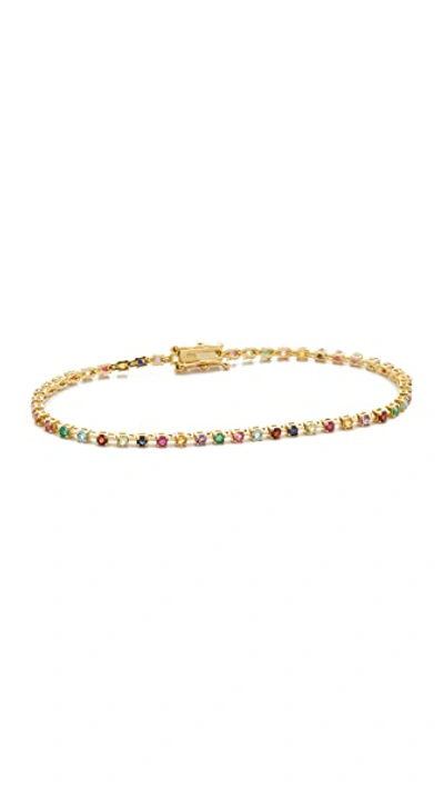 Ariel Gordon Jewelry 14k Gold Candy Crush Tennis Bracelet In Gold Multi