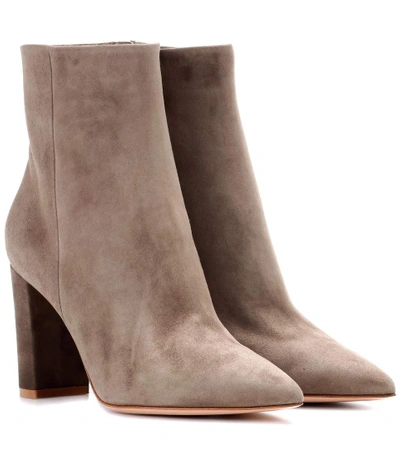 Gianvito Rossi Exclusive To Mytheresa.com - Piper Suede Ankle Boots In Brown