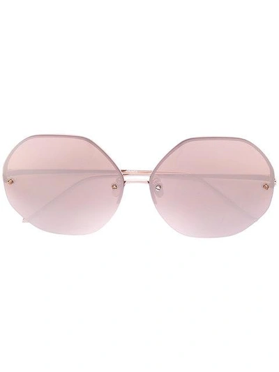 Linda Farrow Oversized Sunglasses - Pink