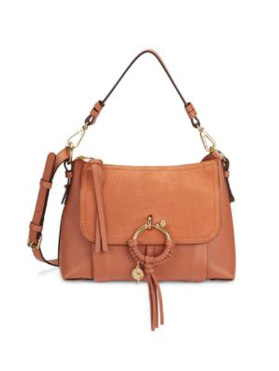See By Chloé Women's Small Joan Suede & Leather Hobo Bag In Tan