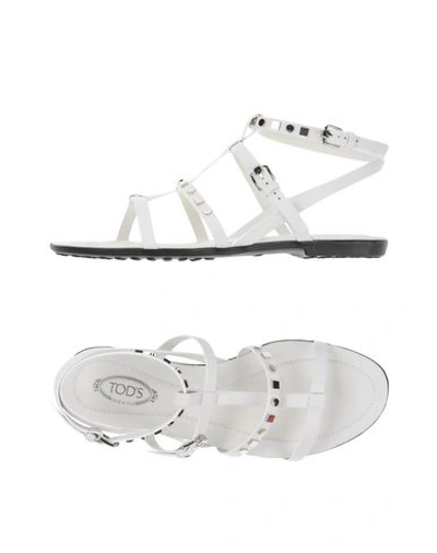 Tod's Sandals In White