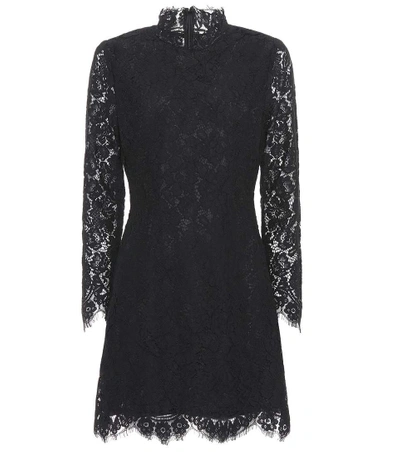 Ganni Jerome Lace Dress In Black