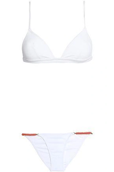 Melissa Odabash Triangle Bikini In White