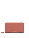 Mansur Gavriel Zip-around Leather Wallet In Light Pink