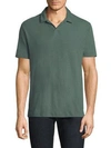 Theory Palm Jersey Open Polo Shirt In Pinos