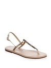 Havaianas You Riviera Crystal Sandals In Rose Gold