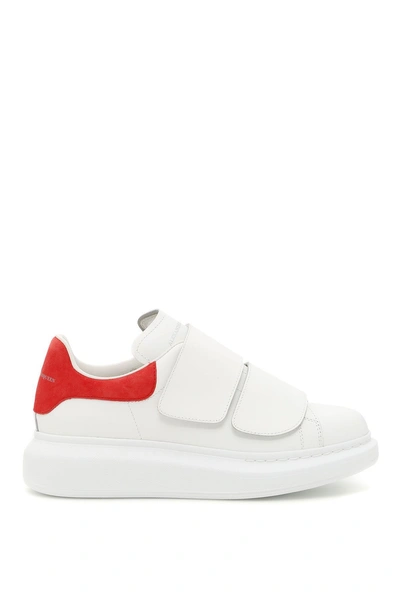 Alexander Mcqueen Leather Sneakers In White Lust Redbianco