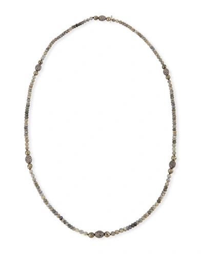 Hipchik Lavana Long Labradorite & Pyrite Necklace