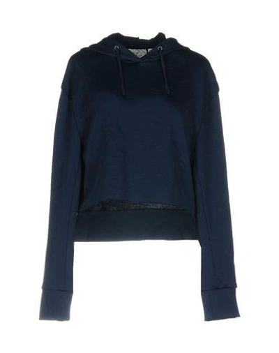 Cheap Monday Hooded Sweatshirt In Dark Blue