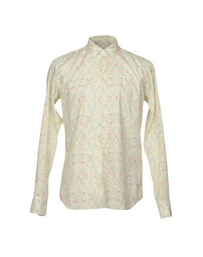 Bevilacqua Patterned Shirt In Ivory