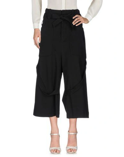 Marcelo Burlon County Of Milan Cropped Pants & Culottes In Black