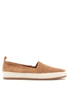 Mulo Suede Espadrilles In Brown