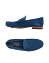 Tod's Loafers In Pastel Blue