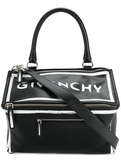 Givenchy Kastige Handtasche Mit Logo In Nero