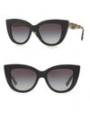 Ray Ban 51mm Tortoise Sunglasses In Black