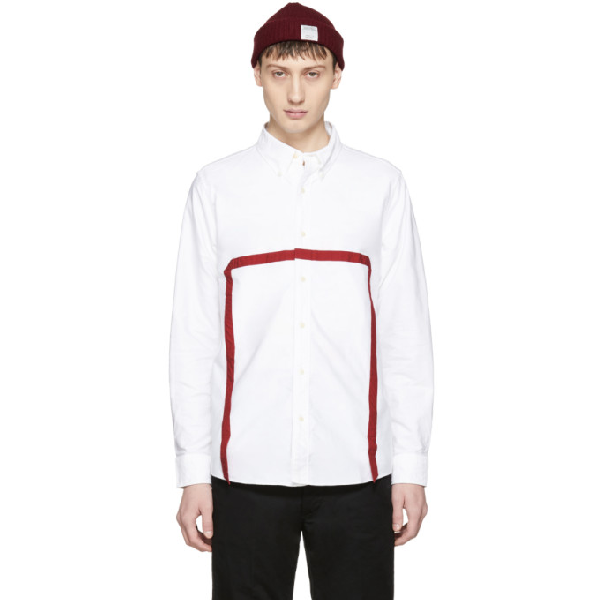 white and red shirt men