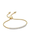 Monica Vinader Stellar Pave Diamond Mini Bar Bracelet In Gold