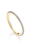 Monica Vinader Diamond Eternity Ring In Gold/ Diamond