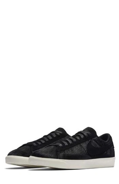 Nike Blazer Low Lx Sneaker In Black/ Black/ Sail