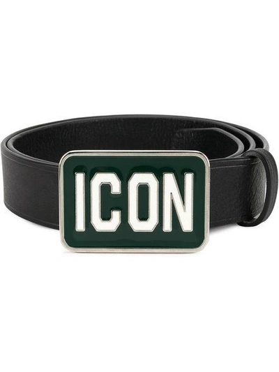 Dsquared2 Icon Buckle Belt - Black