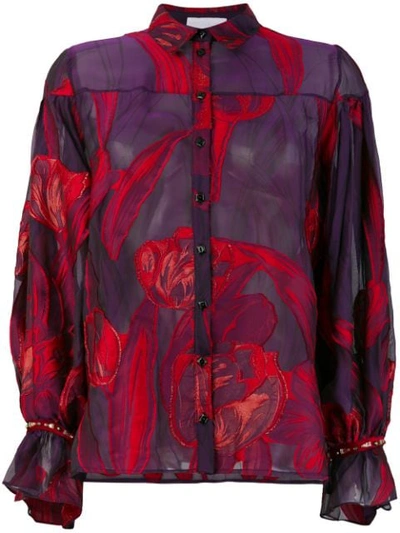 Koché Classic Fitted Shirt In Pink