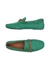 Tod's Loafers In Light Green