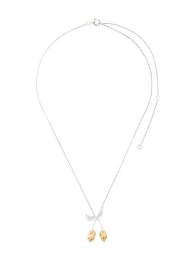 Kasun London Forbidden Cherry Necklace In Metallic