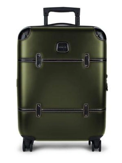Bric's Bellagio 21" Carry-on Spinner Trunk In Olive Shine