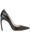 Nicholas Kirkwood Black Nappa Leather Mira Pearl Pumps