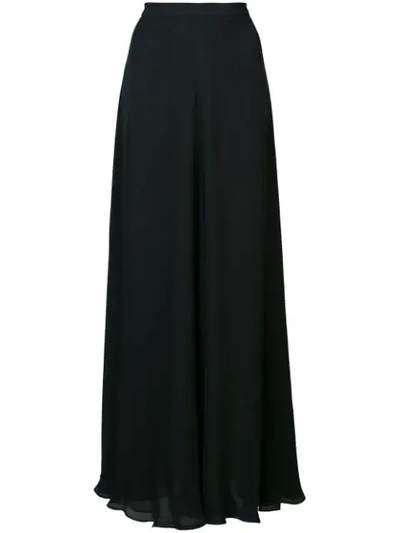 Voz Long A-line Skirt In Black