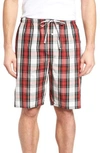 Polo Ralph Lauren Cotton Pajama Shorts In Duke Plaid/ Polo Black