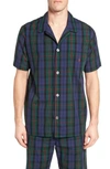 Polo Ralph Lauren Cotton Pajama Shirt In George Plaid/ Red