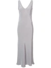 Voz Maxi Shift Dress In Grey