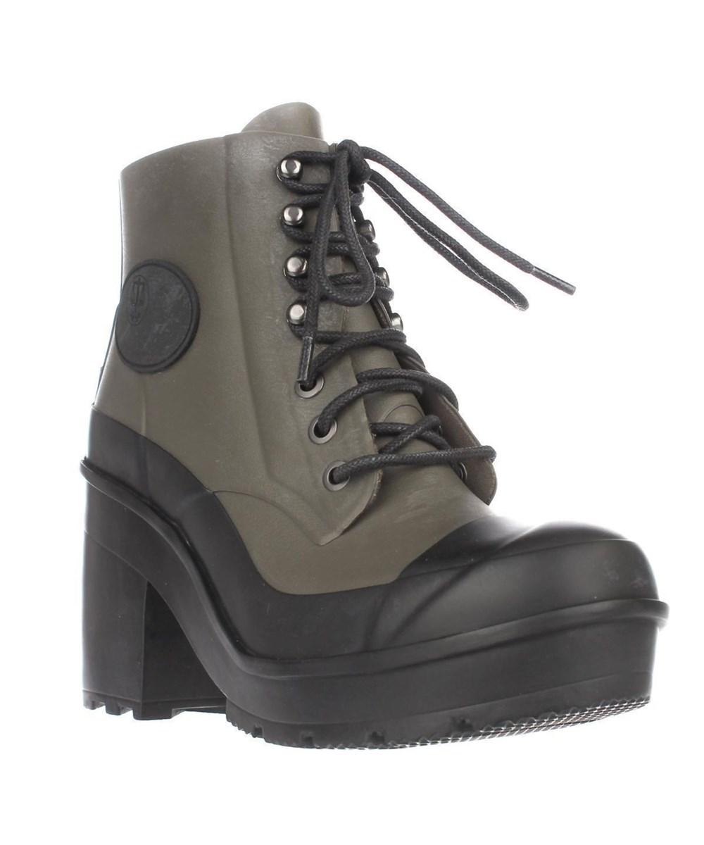 hunter lace up rain boots