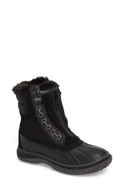 Pajar Gayanna Waterproof Winter Boot In Black Leather
