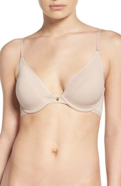 Natori Understated Underwire Contour Bra In Light Mocha