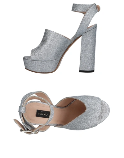 Pinko Sandals In Silver