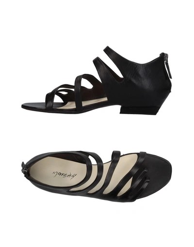 Marsèll Toe Strap Sandals In Black