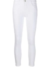 J Brand Alana Cropped High-rise Skinny Jeans In White
