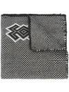 Voz Knitted Scarf In Grey