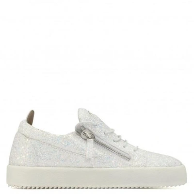 Giuseppe Zanotti Glitter Low-top Sneaker Cheryl Glitter In White