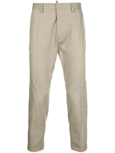 Dsquared2 Relaxed Fit Chinos In Neutrals