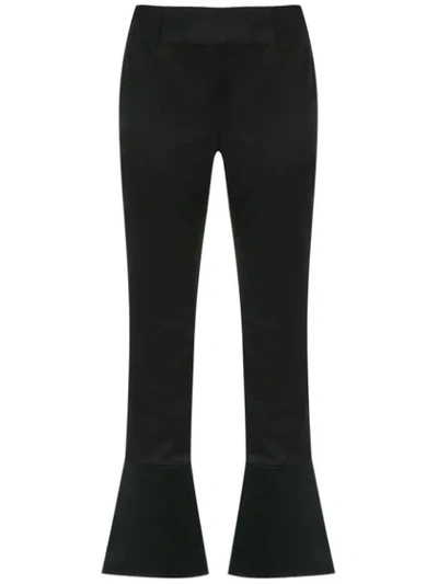 Osklen Wide Leg Cropped Trousers In Black