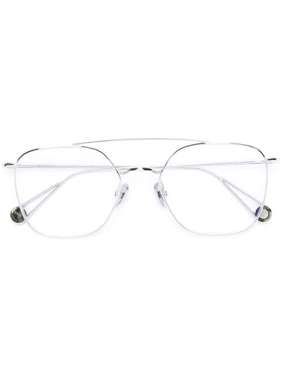 Ahlem Square Glasses Frames In Metallic