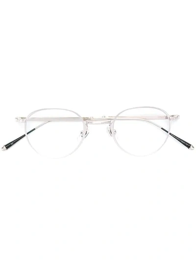 Matsuda Round Frame Glasses In Metallic