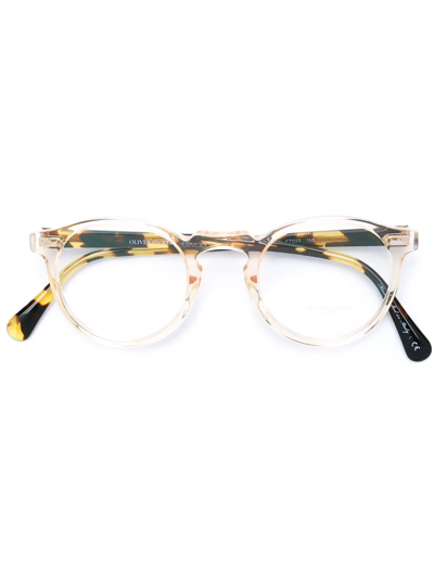 Oliver Peoples 'gregory' Glasses In Neutrals