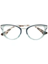 Prada Eyewear Cat Eye-frame Glasses - Blue